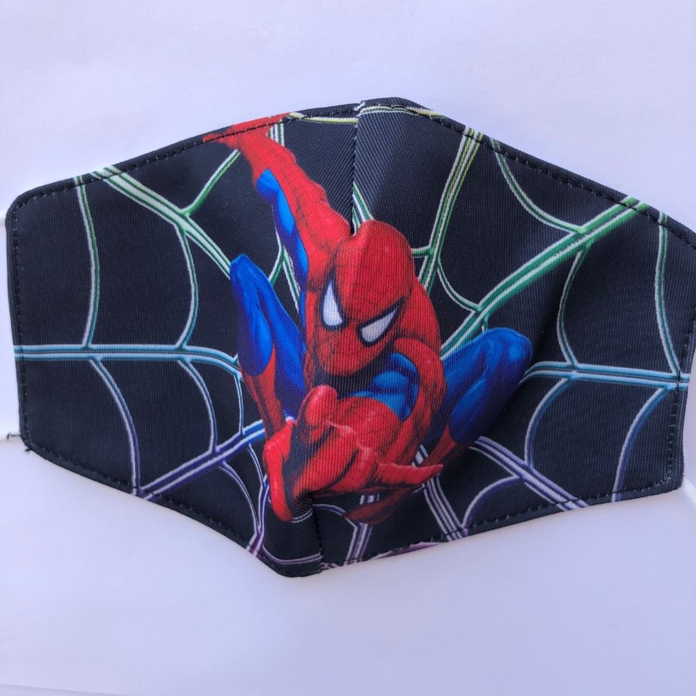 Kids boys face mask Spider man Superhero - Picture 3 of 4